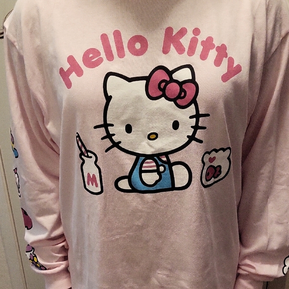 Hello Kitty Pink Long Sleeve Top - Picture 1 of 3